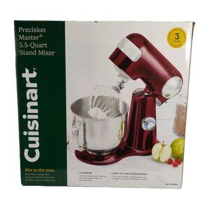 Cuisinart Precision Master 5.5 Quart Stand Mixer Pinot Noir  Model SM-50PNNAS